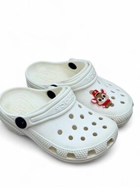 Crocs white Toddler Classic Clog shoes